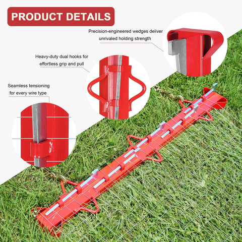 AOPEC dual side handles enable secure, comfortable fence installation.