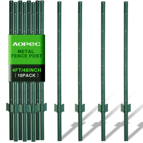 AOPEC fence post 4 feet with no-dig installation for fast boundary setup.