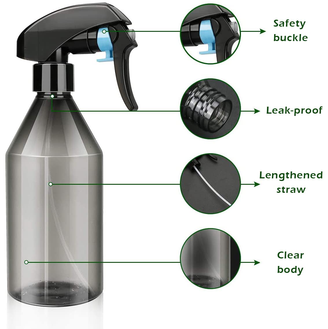 AORAKI compact spray bottle fits neatly on shelves for quick sprays.