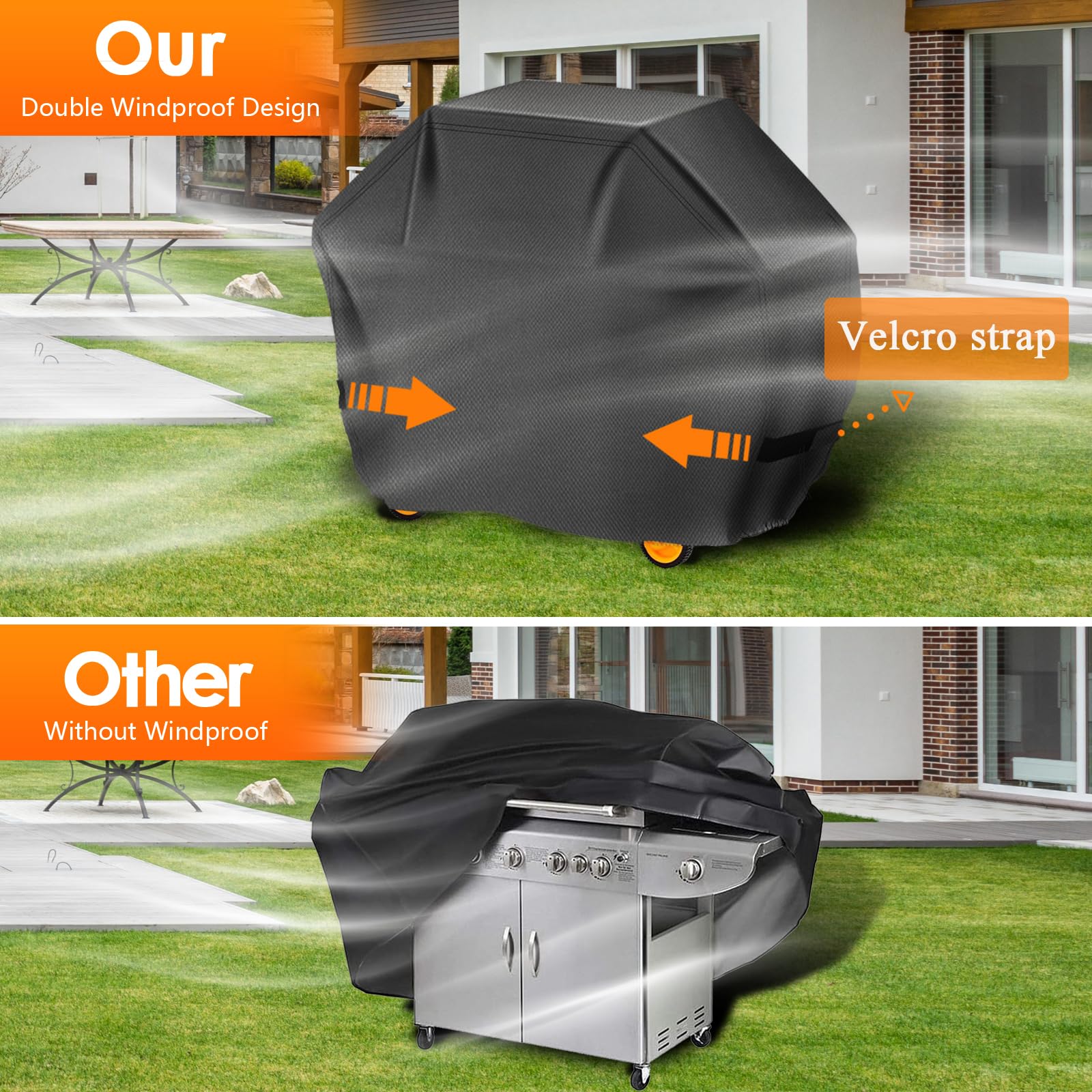 Aoretic Char-Broil fit grill cover for reliable outdoor protection.