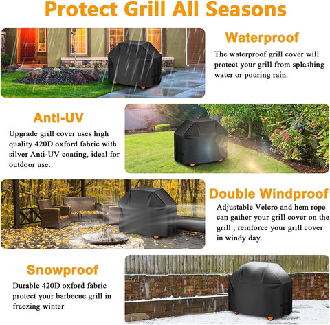 Aoretic Char-Broil and Megamaster compatible cover for year-round use.