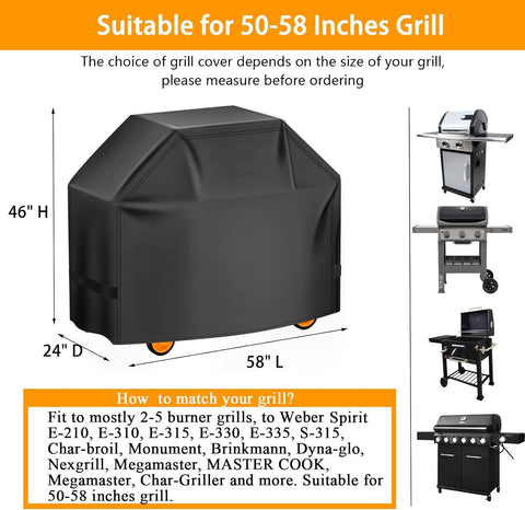Aoretic grill cover waterproof material protects against rain and spills