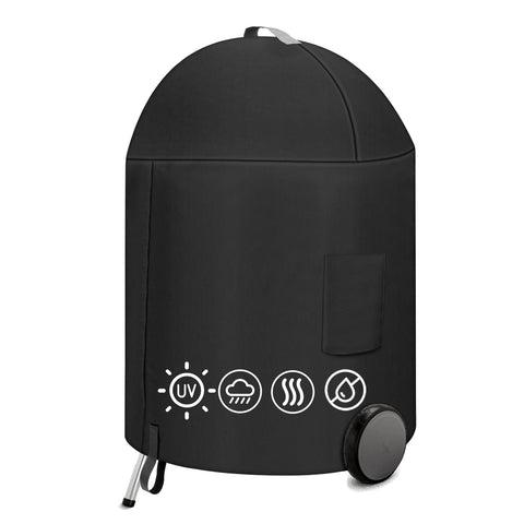 AOREWTGGH 22-inch charcoal kettle grill cover protects from rain and sun.