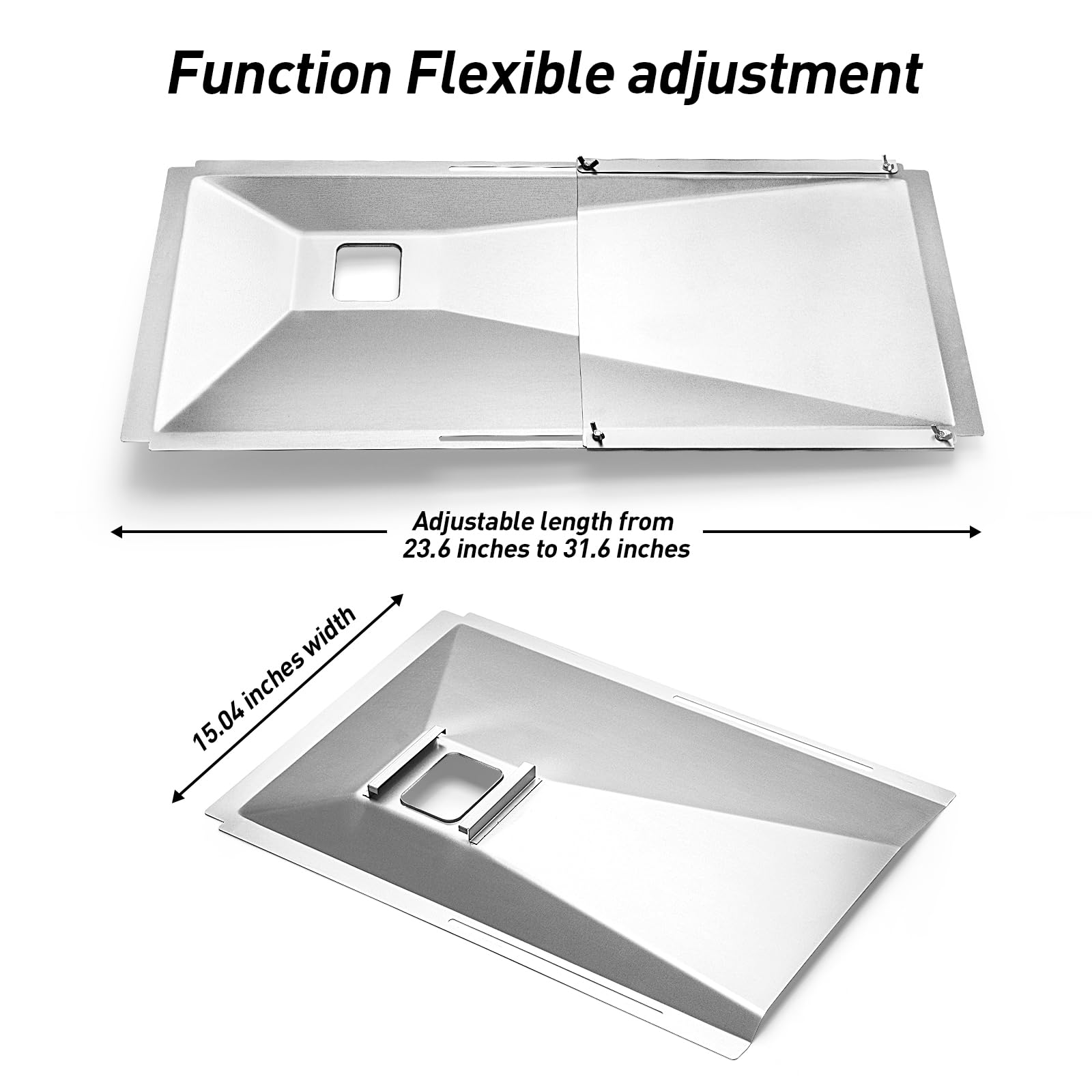 AOREWTGGH adjustable grease tray for Dyna-Glo with customizable fit