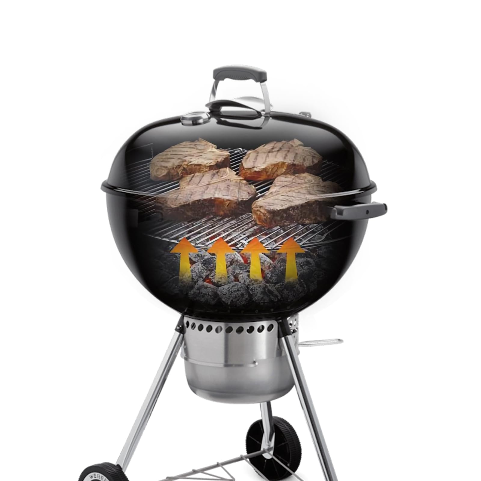 AOREWTGGH hinged installation fits Weber grooves easily
