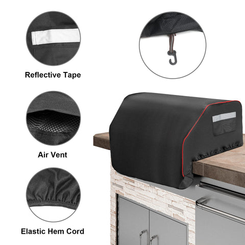 AOREWTGGH waterproof polyester grill cover shields against rain and sun