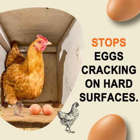 Aoriher hemp nesting pad closeup texture shows soft, absorbent surface for hens.