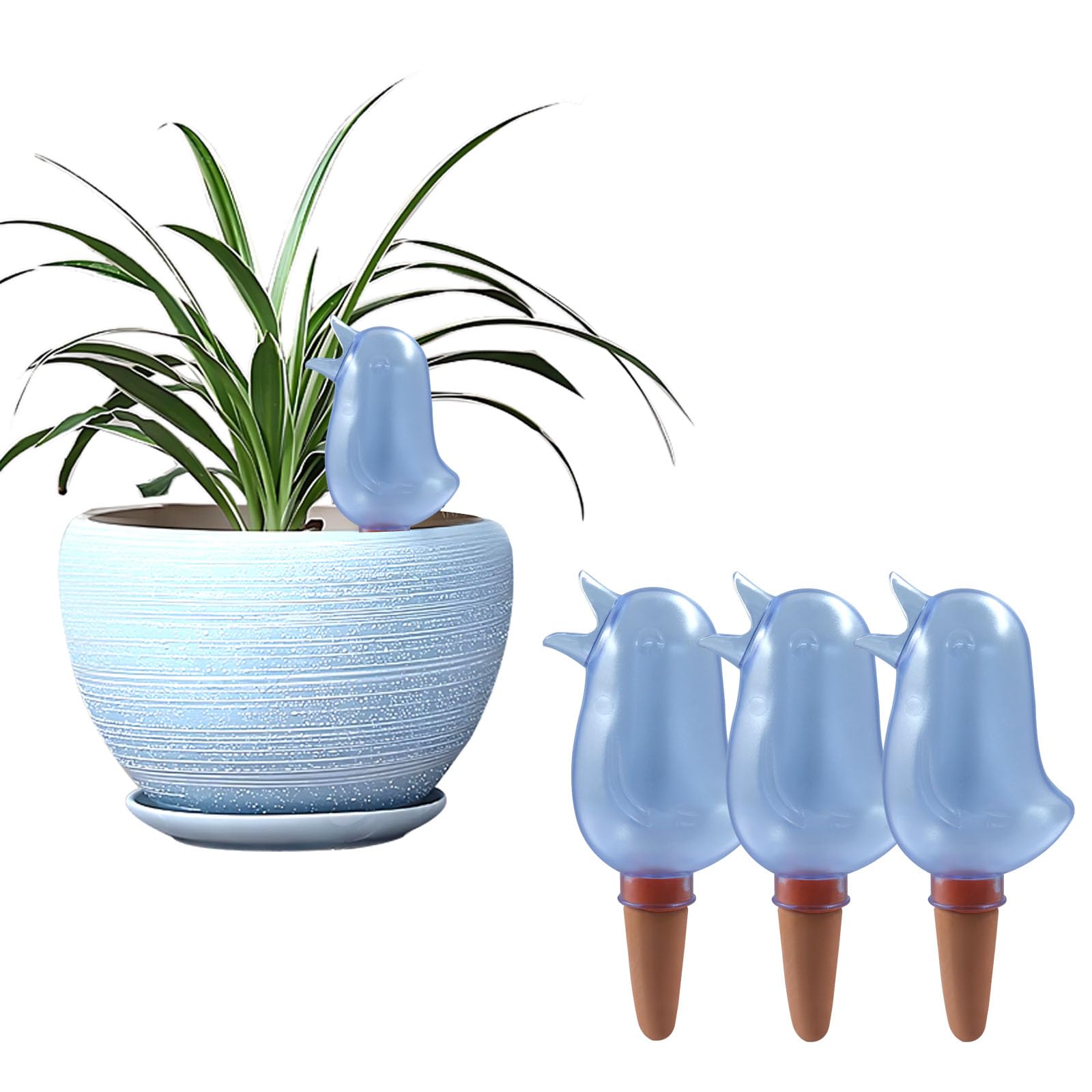 Aoserge bird-shaped self-watering spike for consistent indoor plant hydration
