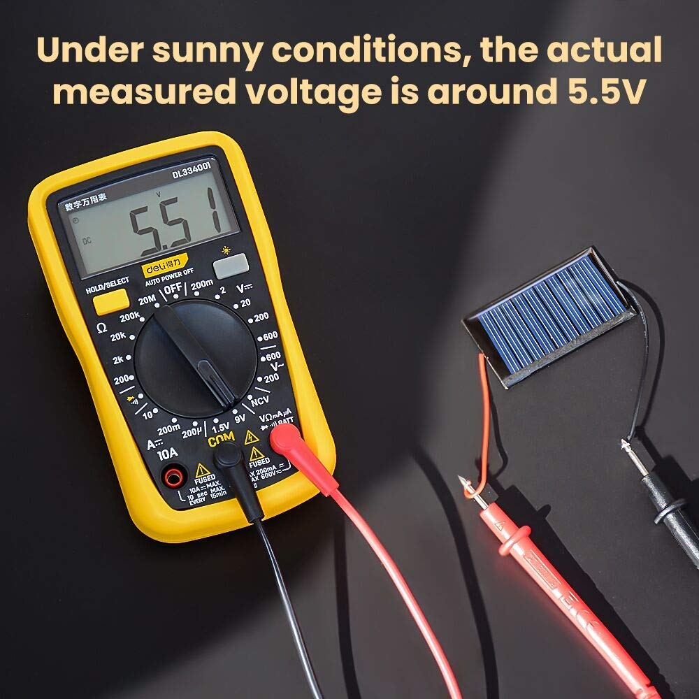 AOSHIKE 53mm x 30mm solar panel side view ready for compact projects