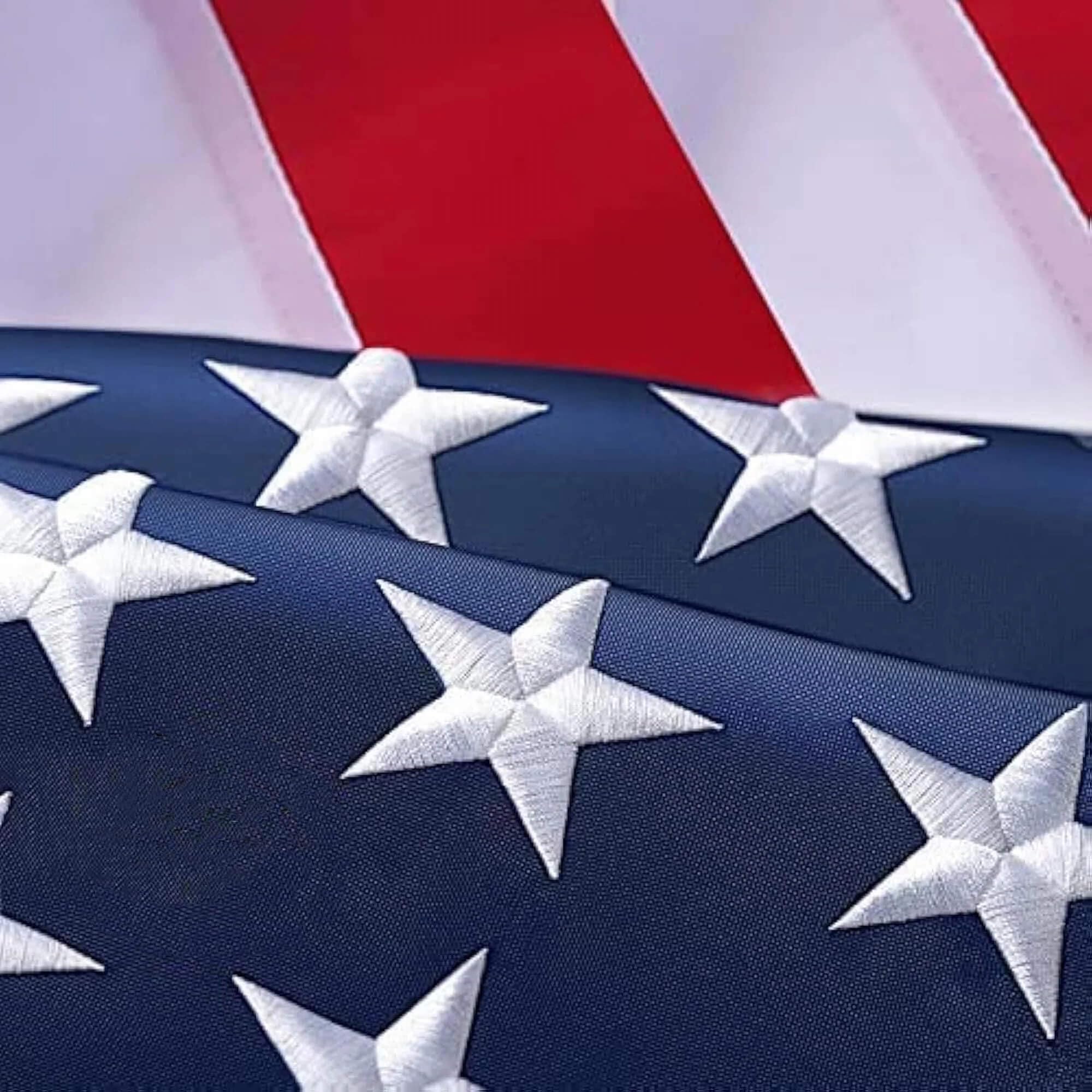 AOTAI American flag 24x36 inches with embroidered stars for outdoor display.