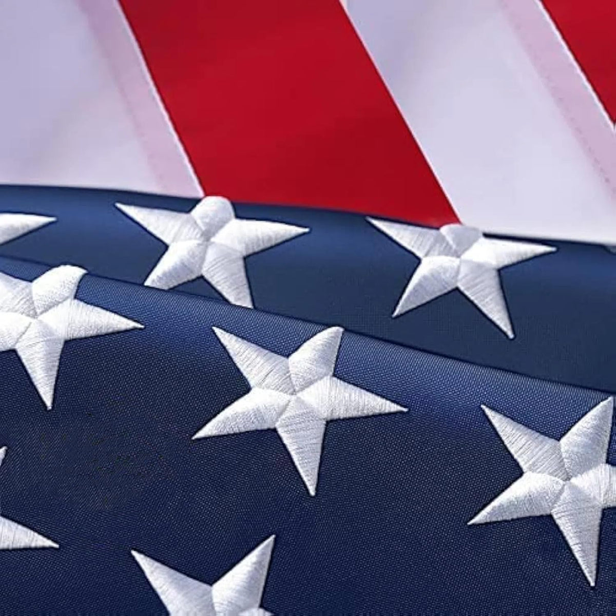 AOTAI American flag 4x6 ft front view with embroidered stars for durable outdoor display.