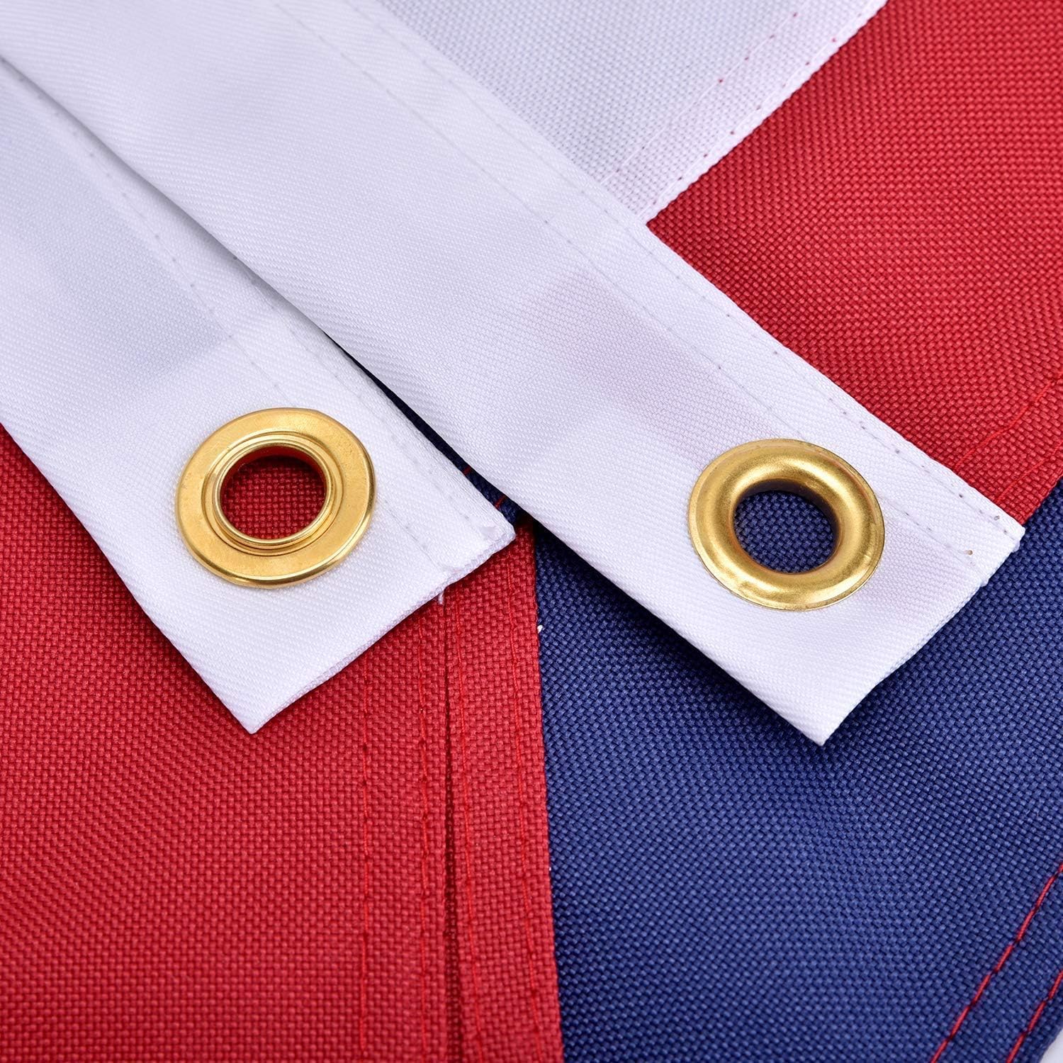 AOTAI American flag close-up of embroidered stars for crisp, lasting patriotism.