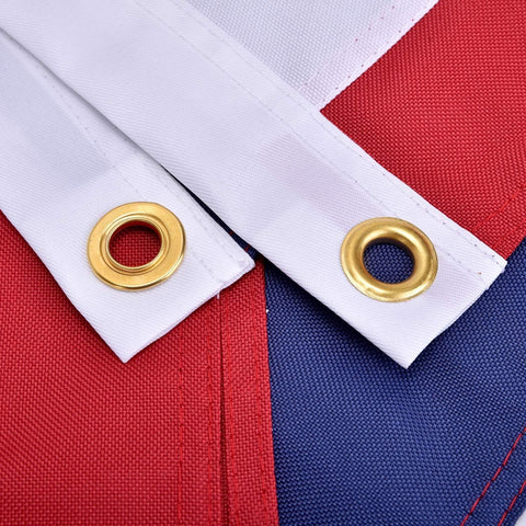 AOTAI American flag close-up of embroidered stars for crisp, lasting patriotism.