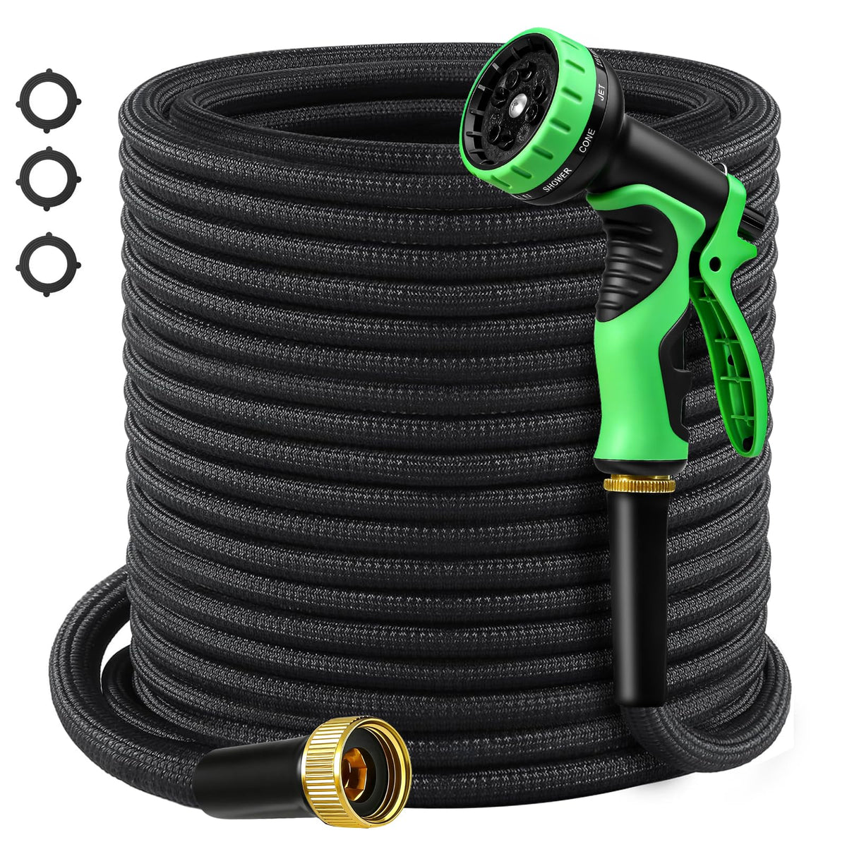 Aotiooy garden hose 50ft ready for long reach and reliable watering