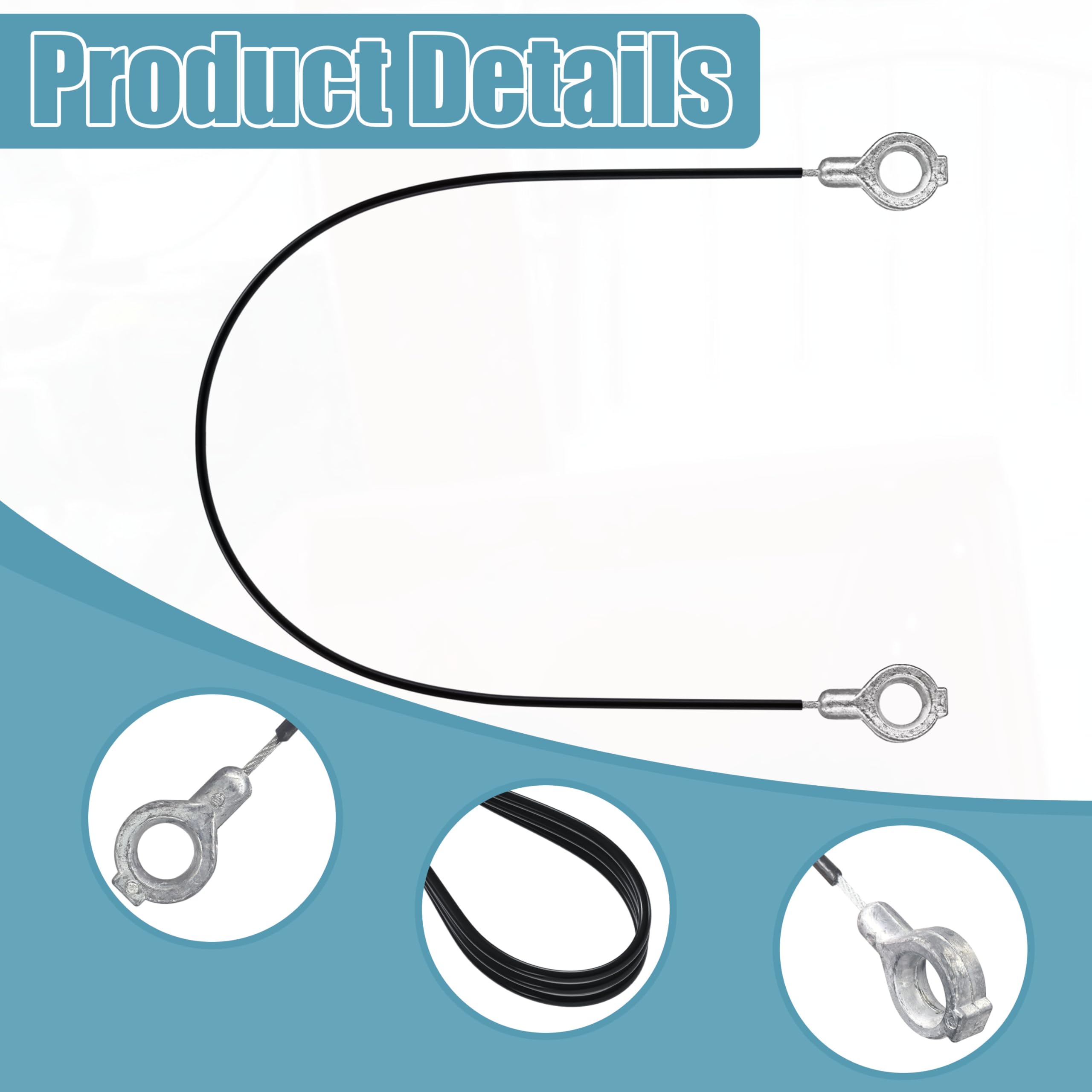 AOTWD 06900504 traction cable length 16.1 inches fits Gravely snow blowers.