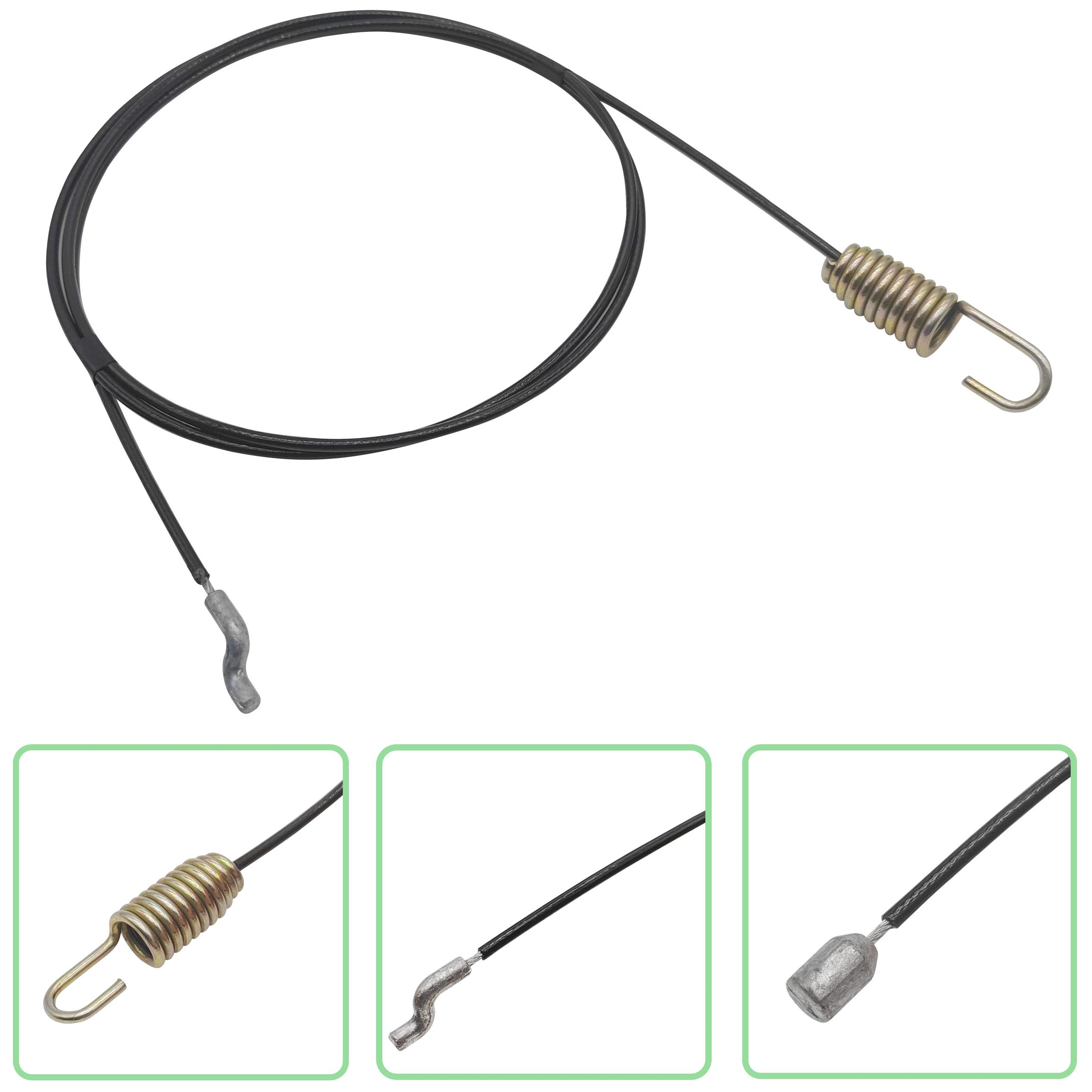 AOTWD auger drive cable ends with a Z bend and spring for secure linkage