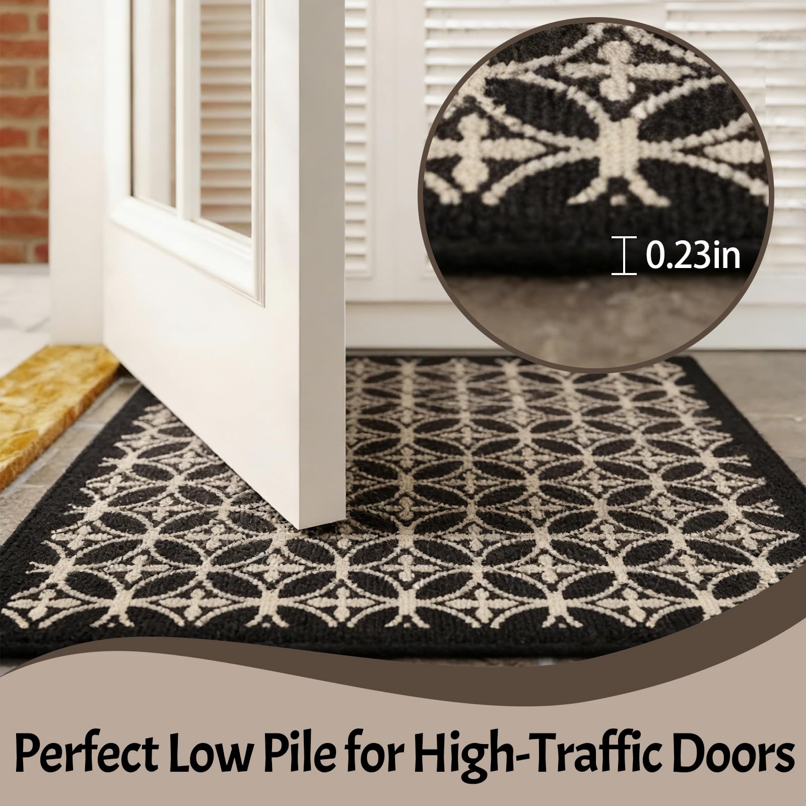 AOUER door mat available in multiple sizes to fit different entryways.