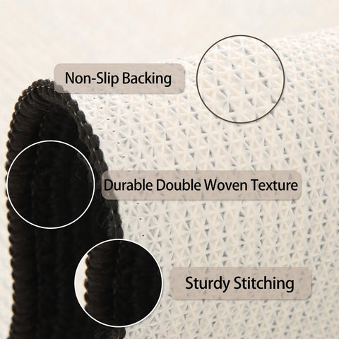 AOUER door mat with non-slip backing to prevent shifting on any floor surface.