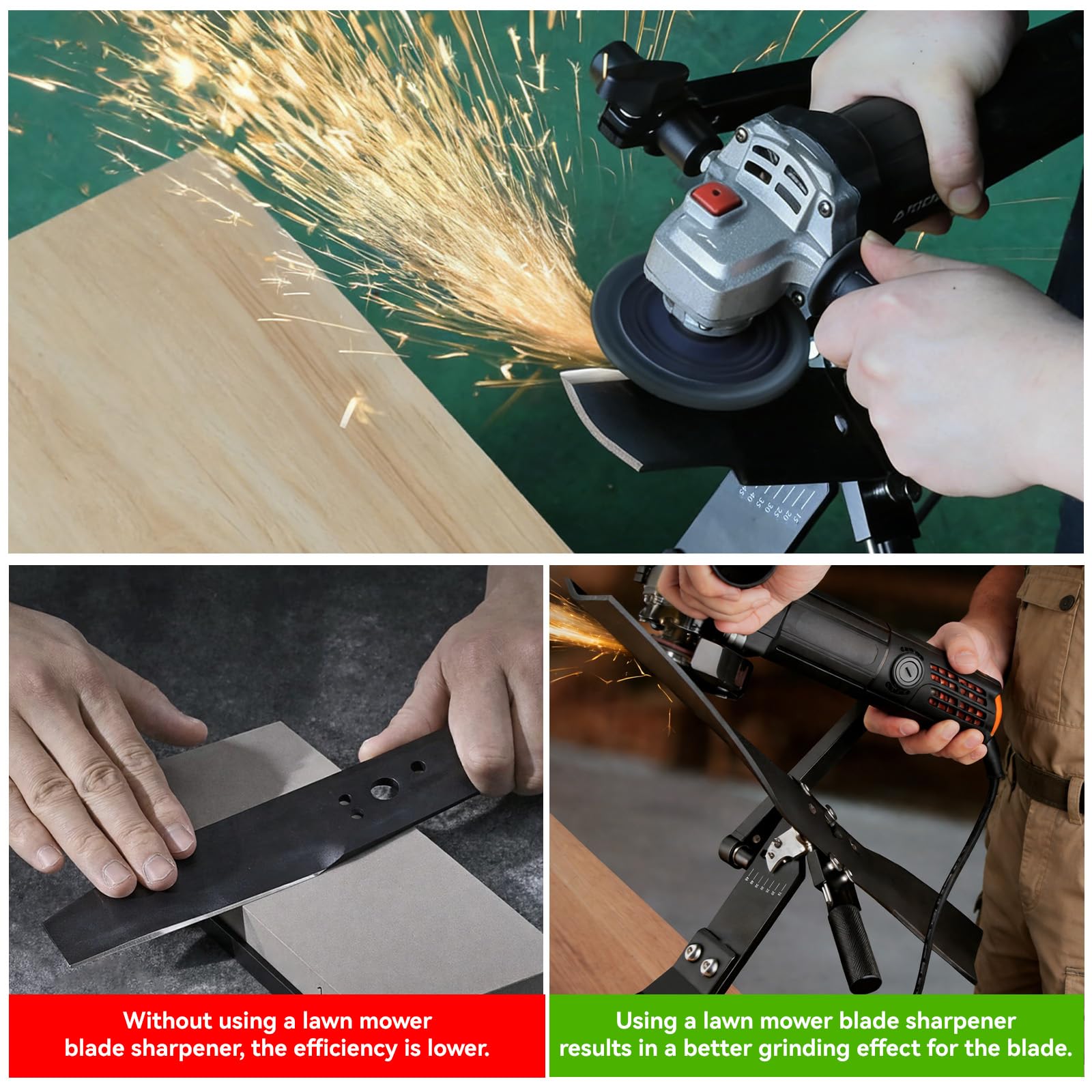 AOVPIBY sharpener compatible with most angle grinders for versatile use