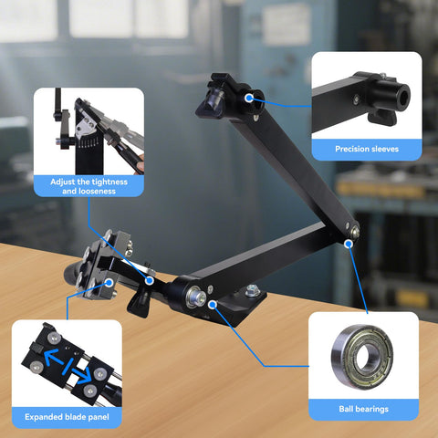 AOVPIBY sharpener mounted on a workbench for easy installation