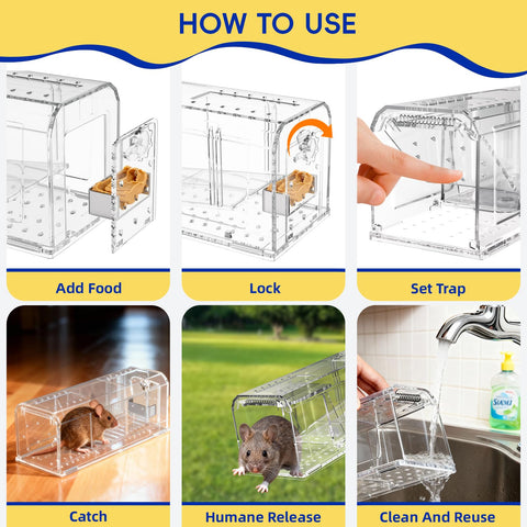 AOVSTOXIC easy-to-clean mouse trap ideal for quick reset.