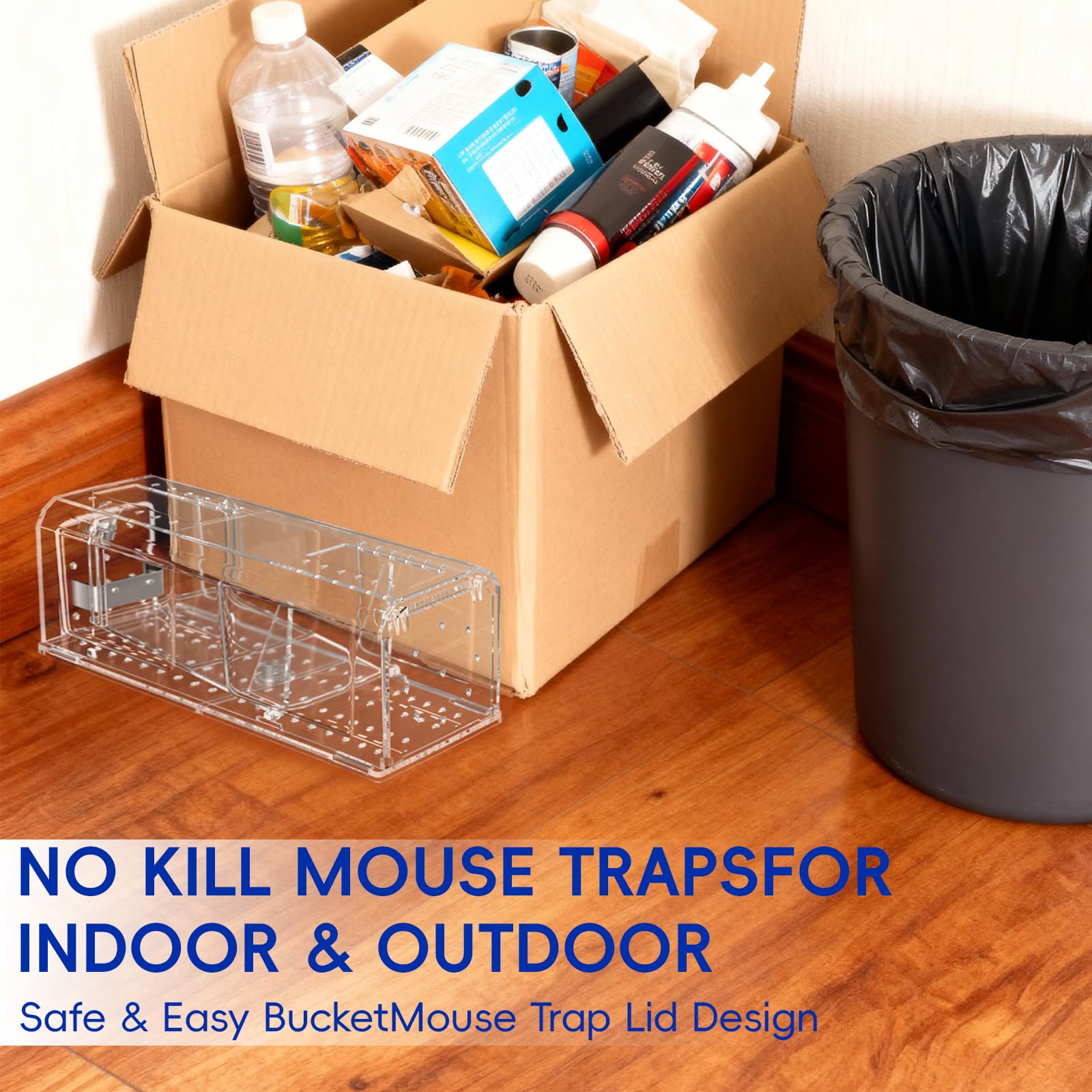 AOVSTOXIC pet-friendly trap designed for safe handling around families.