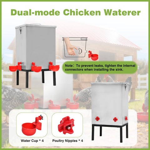 Aowoil bottom bracket keeps the unit movable and easy to reposition in the coop