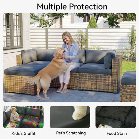 Aoxun non-slip bottom cushions stay in place on windy days