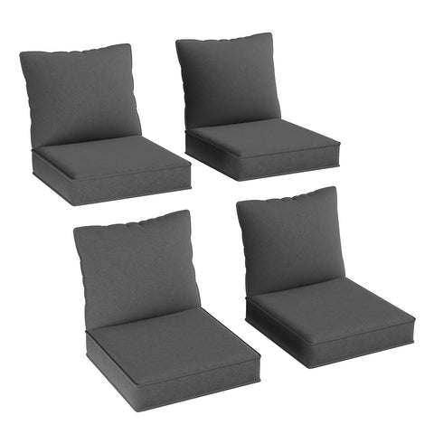 Aoxun outdoor cushions 4-piece set delivers deep-seat comfort for weather-ready patio lounging.