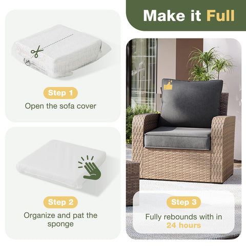 Aoxun backrest cushion filled with PP cotton for cloud-like comfort.
