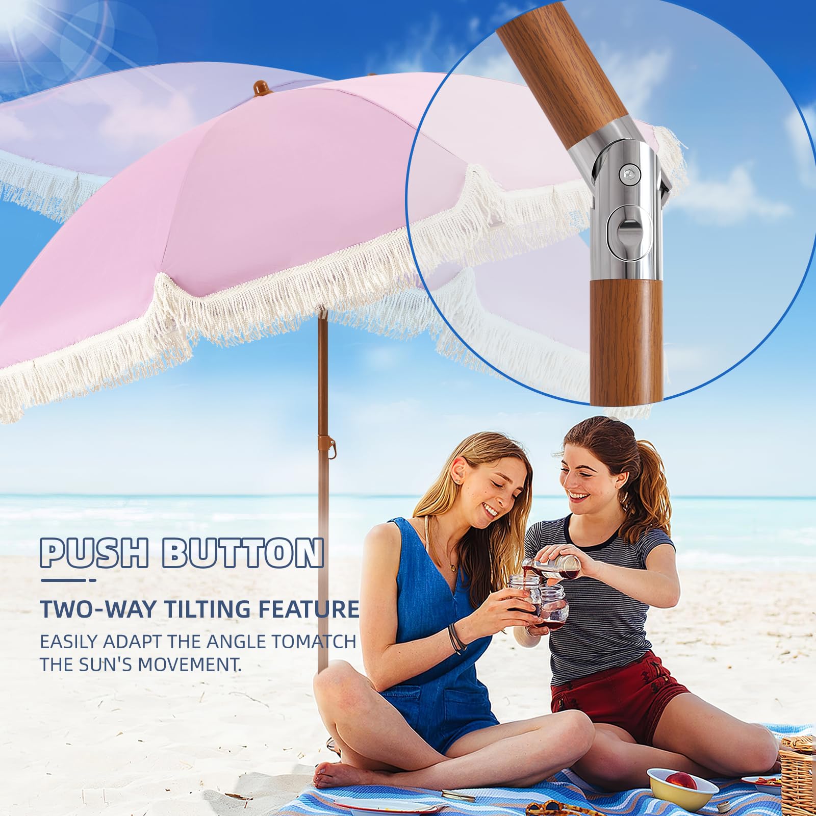 Aoxun push-button tilt system lets you adjust shading without moving