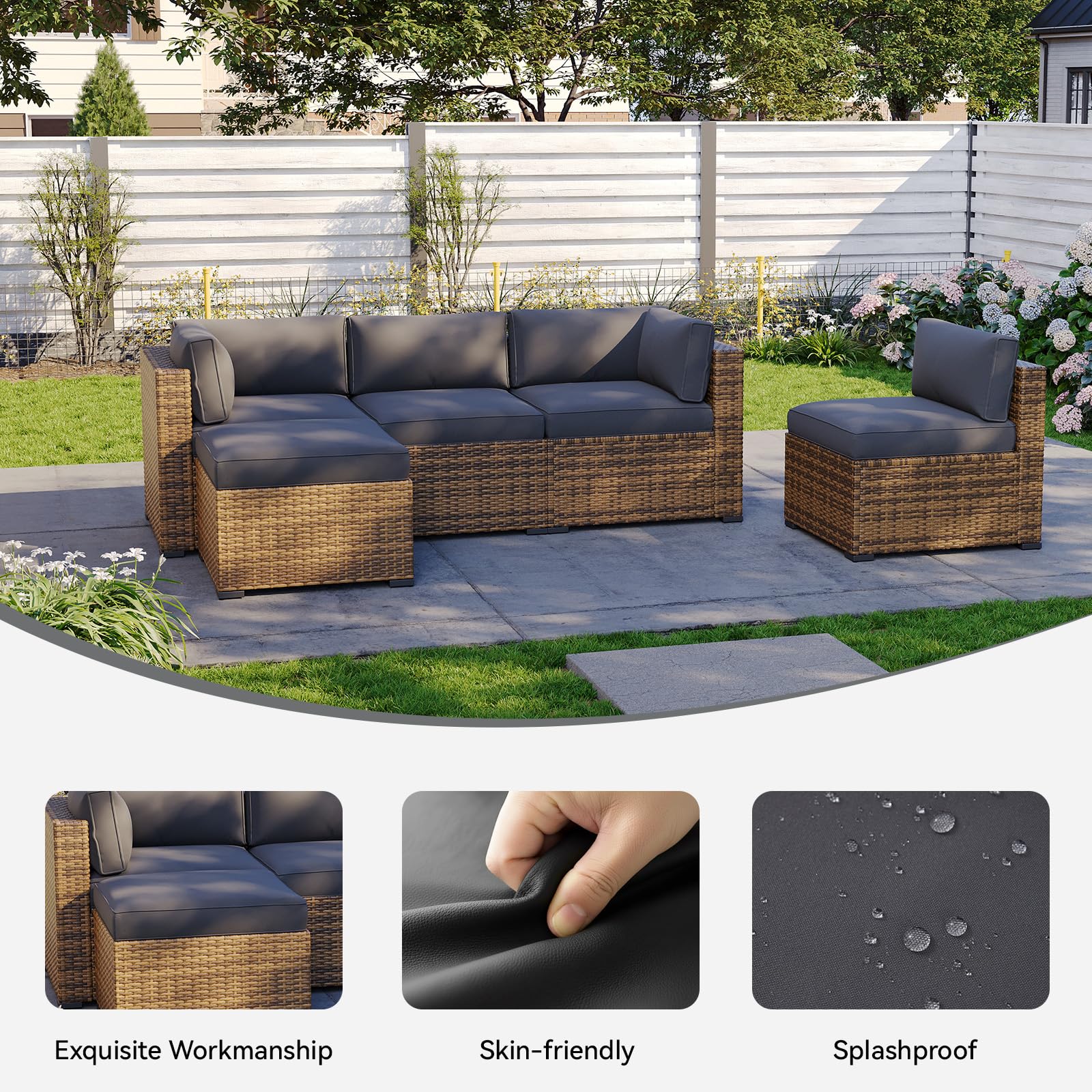 Aoxun reinforced double stitching adds durability and shape retention