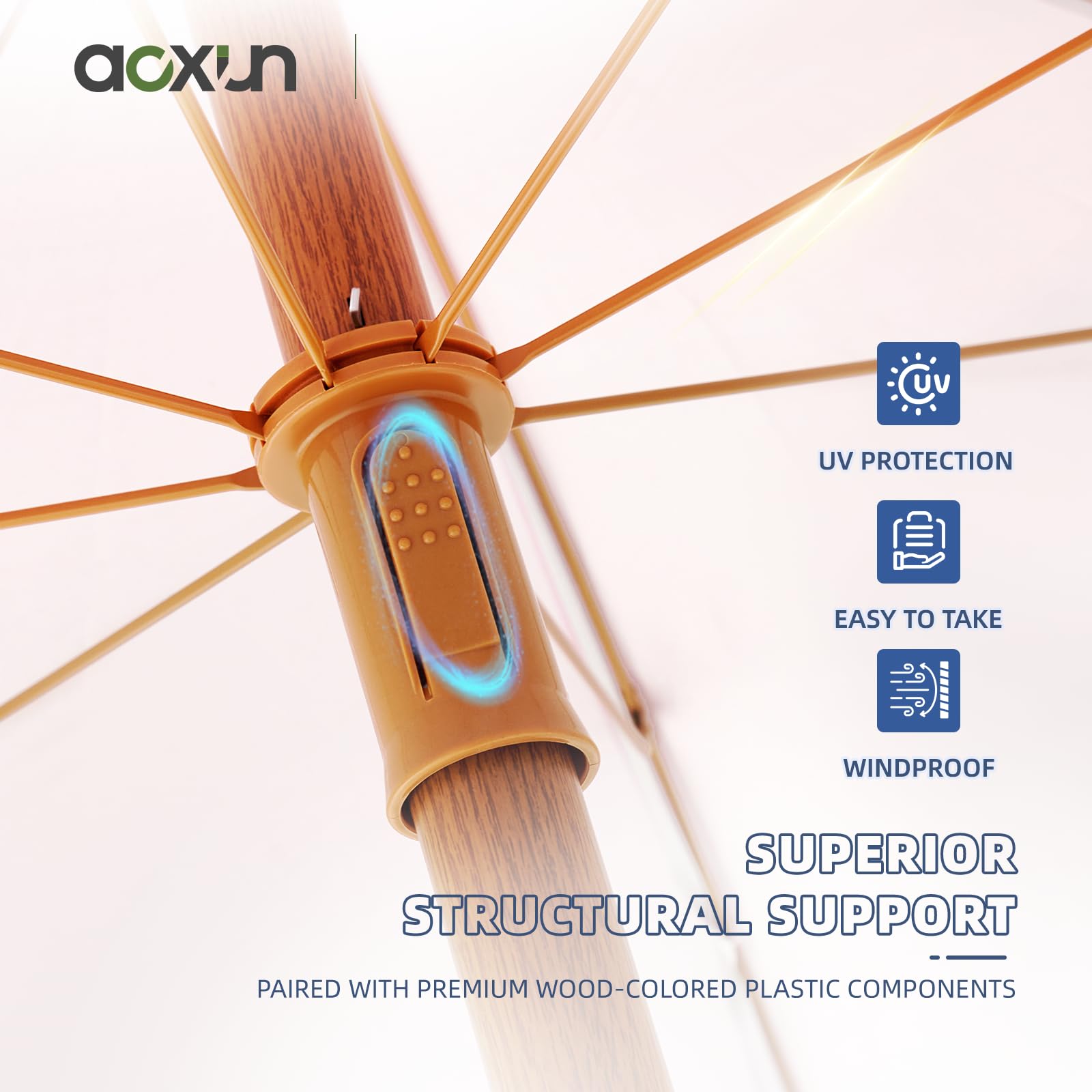 Aoxun waterproof and fade-resistant fabric keeps colors bright and shade lasting