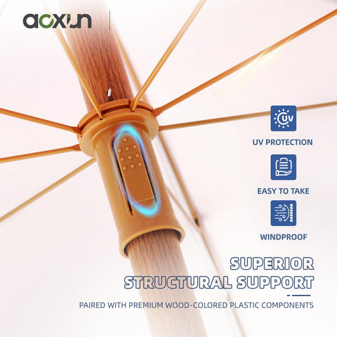 Aoxun waterproof and fade-resistant fabric keeps colors bright and shade lasting