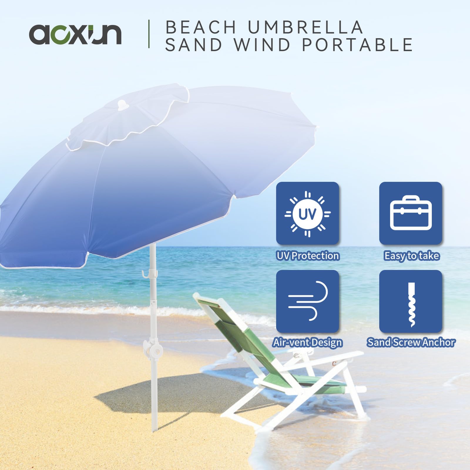 Waterproof polyester fabric resists rain and keeps shade cooler outdoors.