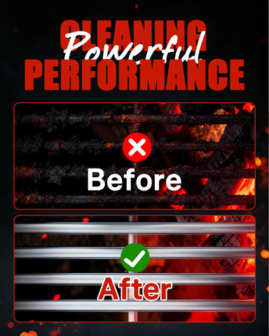 AOZOY universal-fit grill brush for gas, charcoal, pellet, and more.