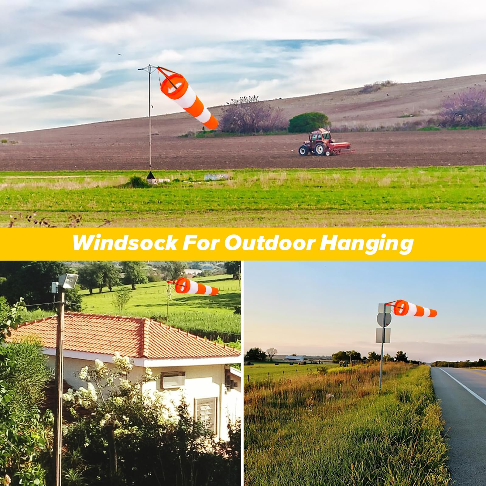 Apausvcm wind socks install quickly on roofs, gardens, or fences.
