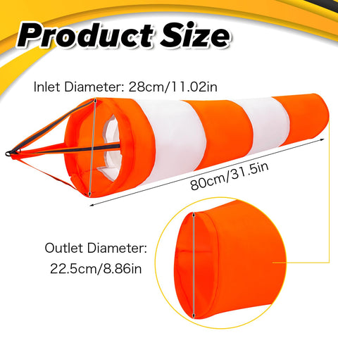 Apausvcm wind socks with reflective belt improve visibility in daylight and low light.