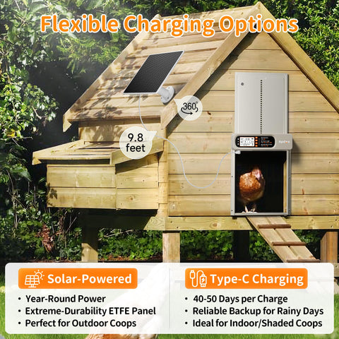 Apdoe anti-pinch protection keeps chickens safe during door operation