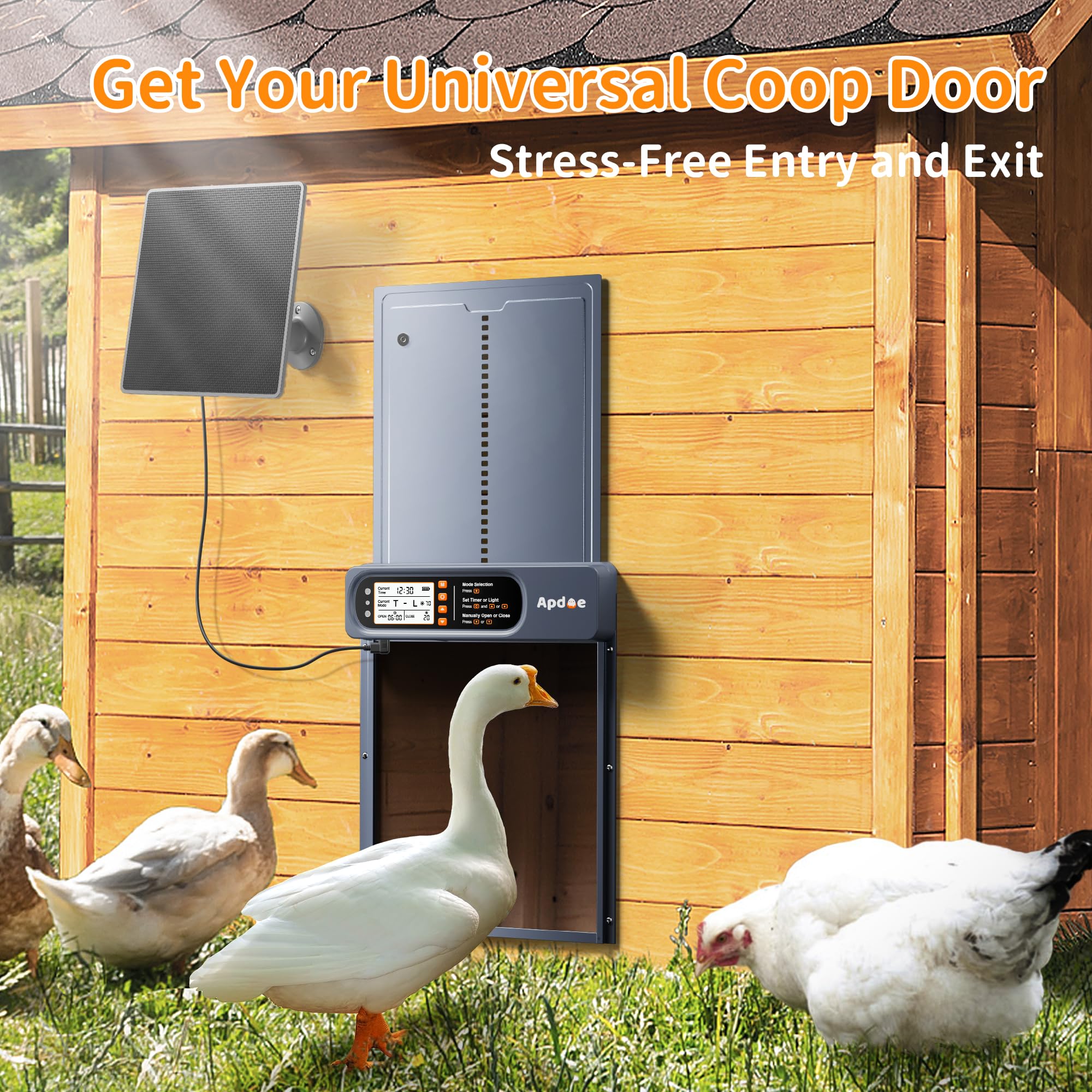 Easy-install kit enables coop door setup in minutes
