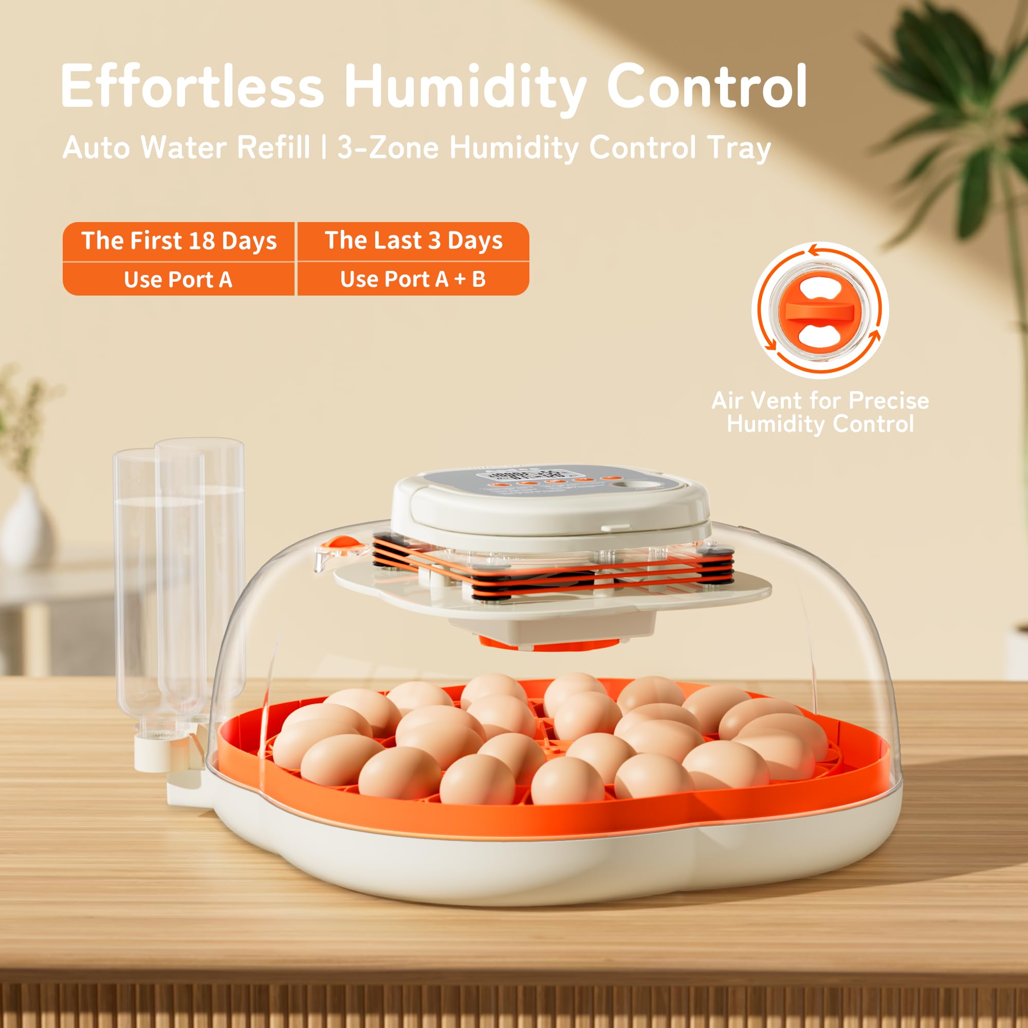 Apdoe HatchPro 25 precise temperature control maintains a stable climate.