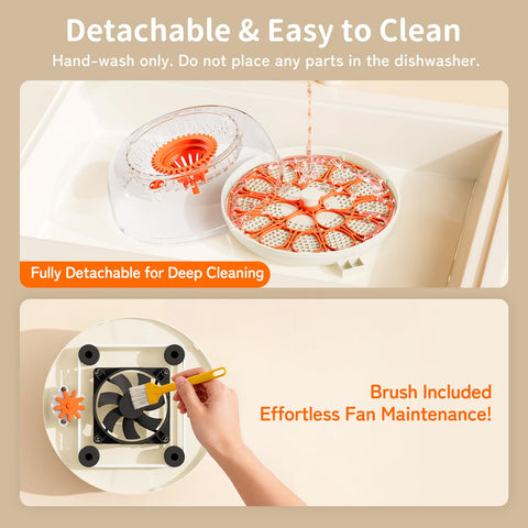 Apdoe HatchPro easy-clean design with detachable parts and cleaning brush
