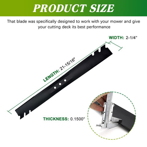 Clog-free performance focus of Apeixoto mulching blades