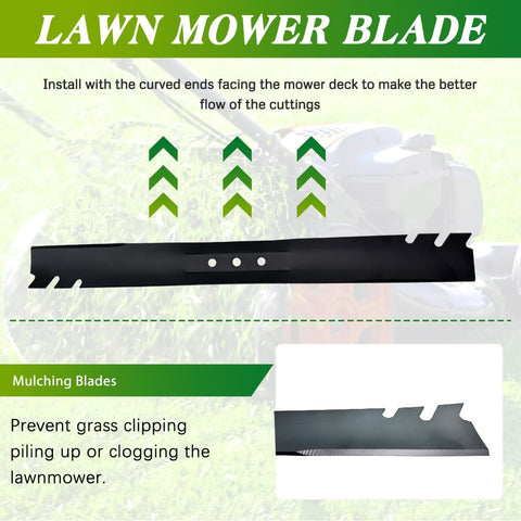 Compatibility with Toro Recycler 22-inch decks shown by Apeixoto blades