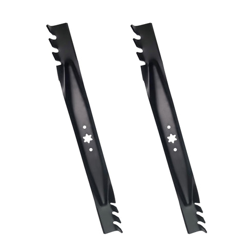Apeixoto 942-04244 blade with serrated edge for efficient mulching.