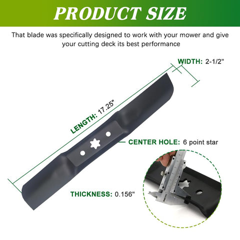 Apeixoto blades compatible with Cub Cadet, Troy-Bilt, and MTD simplify deck maintenance and replacement.