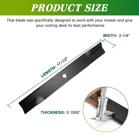 Apeixoto high lift blade pack supports safer mowing with improved cut quality.