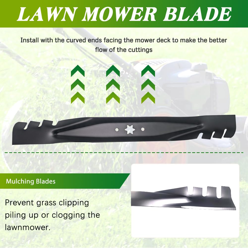 Apeixoto mulching blade in action delivering even clipping and neat lawn results.