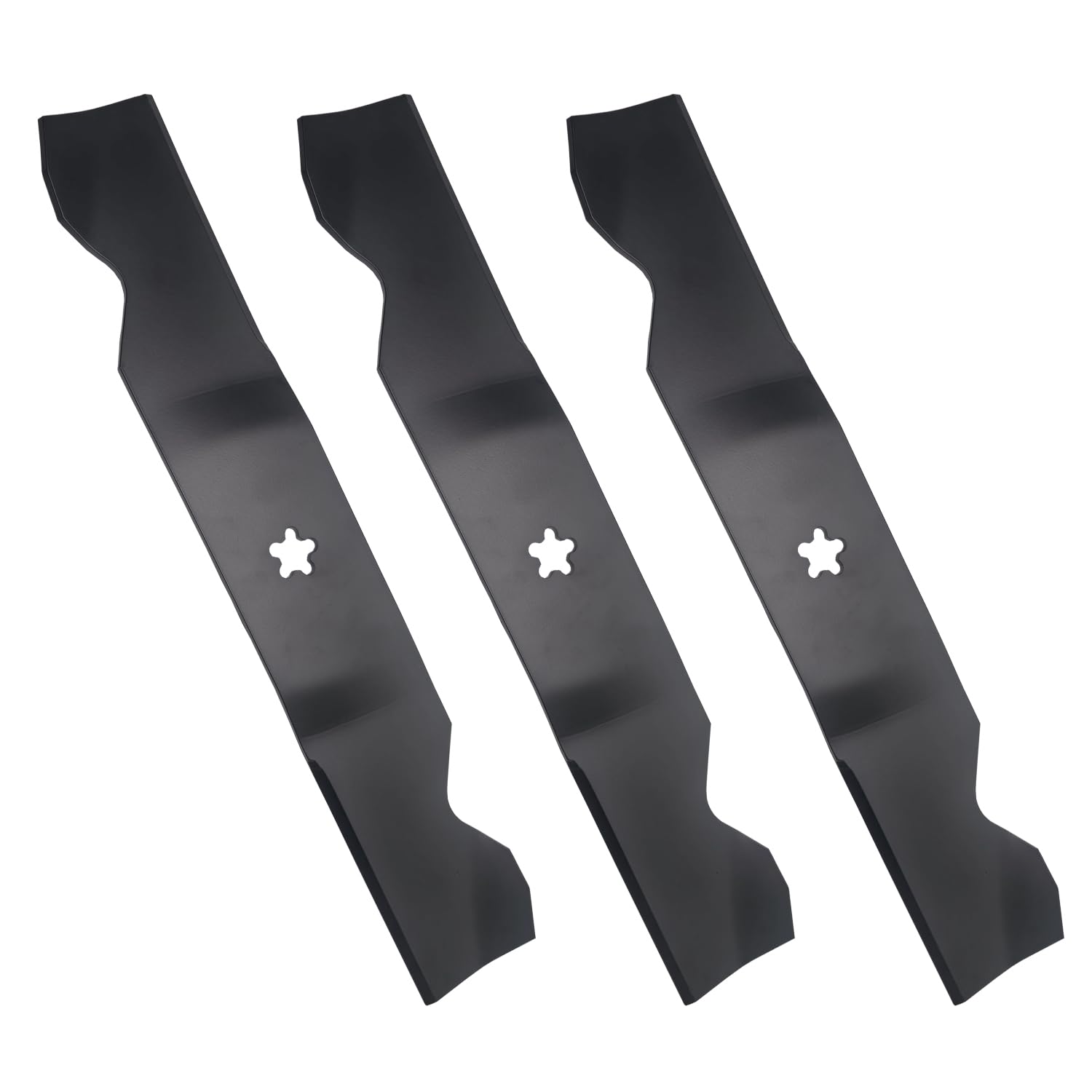 Apeixoto Z254 54-inch blade pack ready for durable lawn mowing with rust-resistant blades.