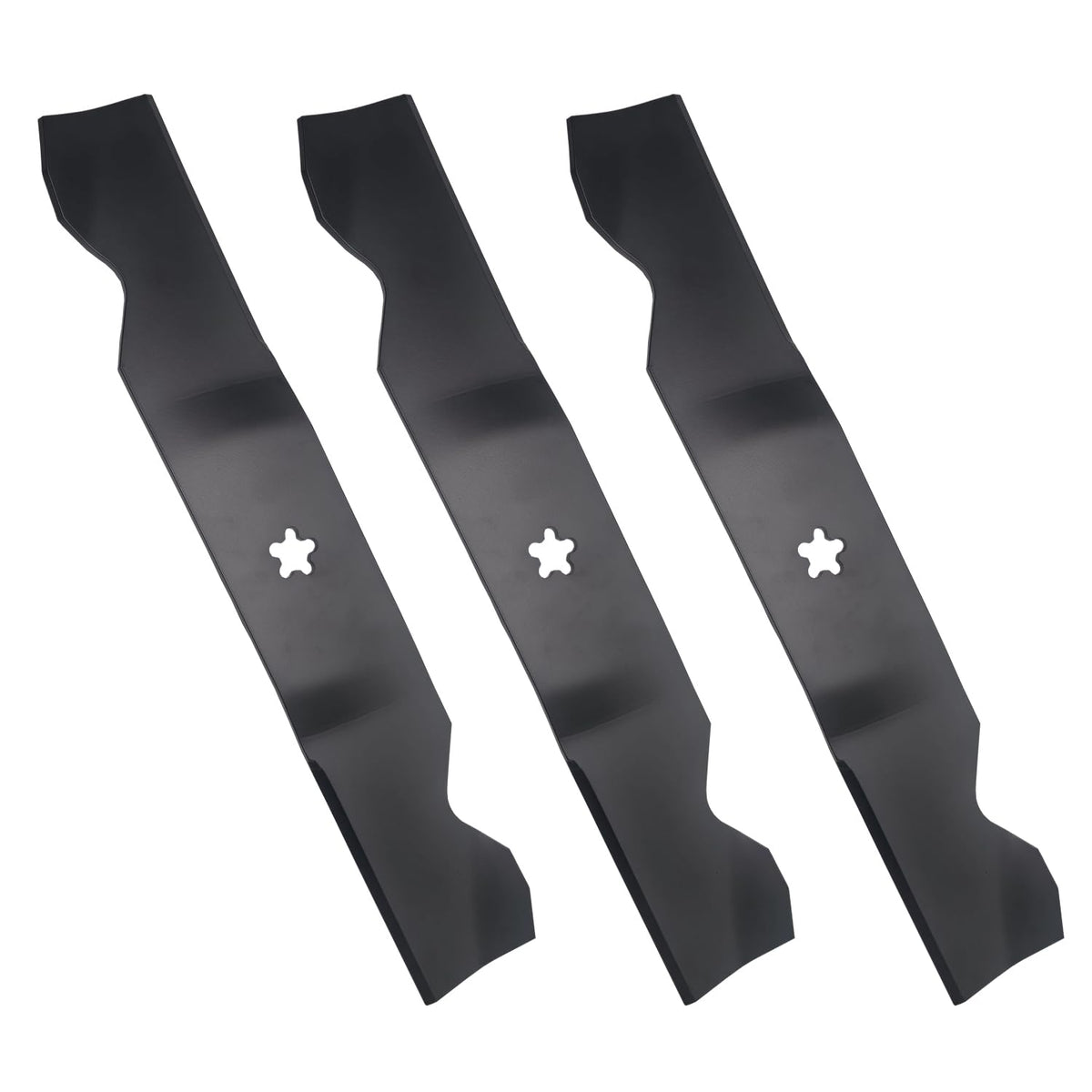 Apeixoto Z254 54-inch blade pack ready for durable lawn mowing with rust-resistant blades.